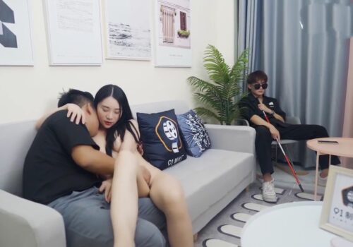 Poster of Ban trai giả mù cô vợ mang tình nhân làm tình trước mặt